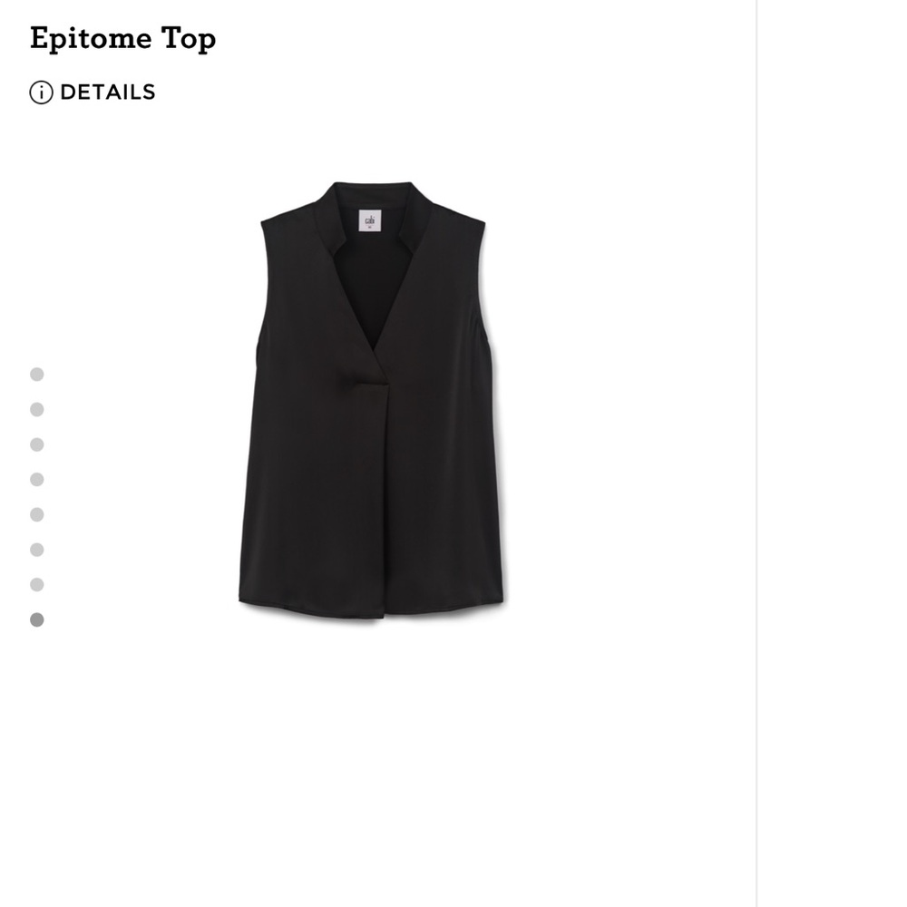 CAbi Chic Black V-Neck Top